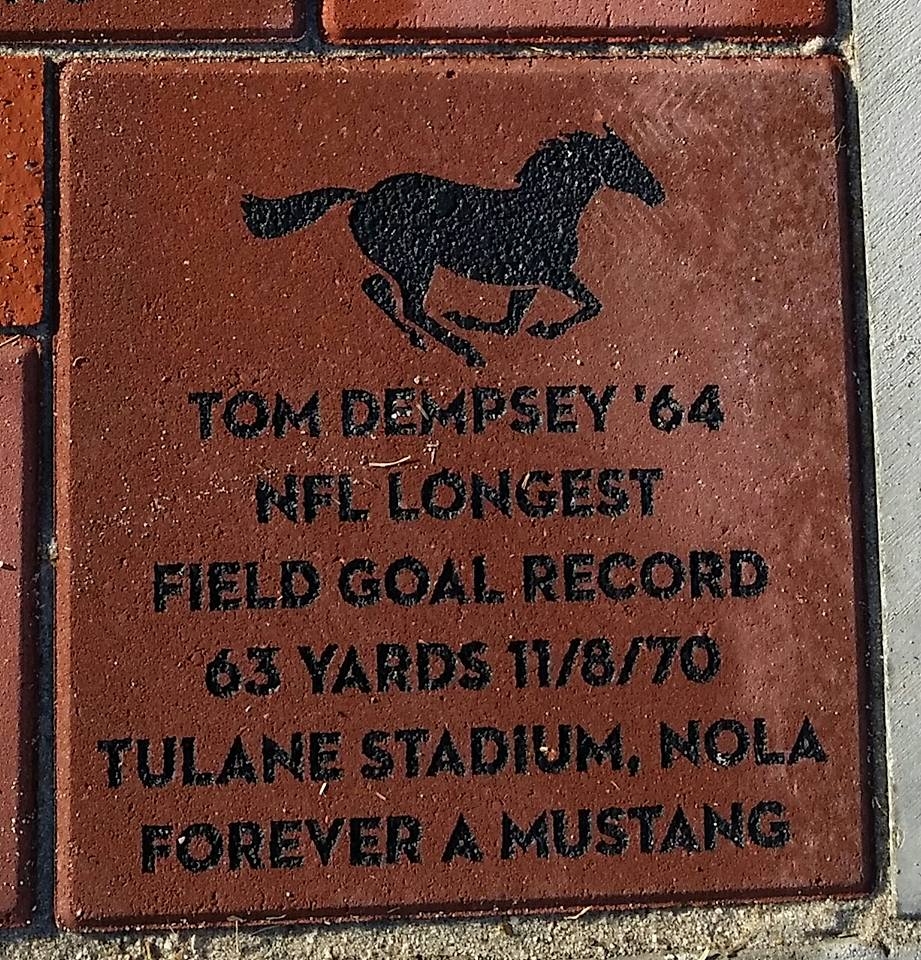 Tom Dempsey's brick