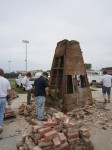 June 23, 2010: Our bell tower comes down