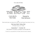 The End of It flyer