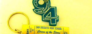Ticket stub with title San Dieguito High School Circus of the Stars