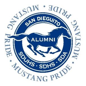 All San Dieguito High School names with Mustang logo