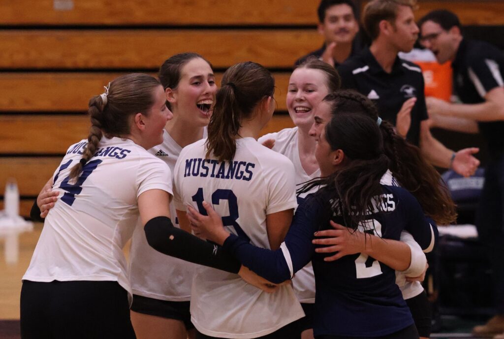 Court huddle celebration