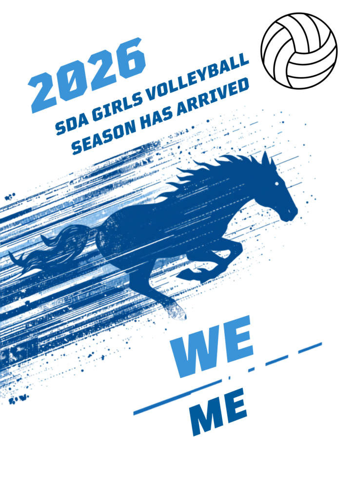 SDA Mustangs Volleyball Team Poster 2026